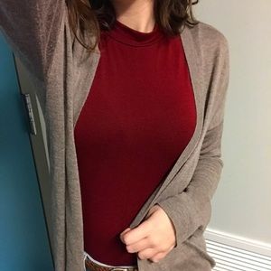 Brown cardigan